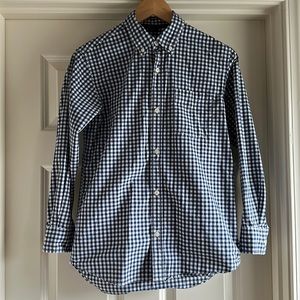 Gap Kids Gingham Button-Down Shirt, Large (10)